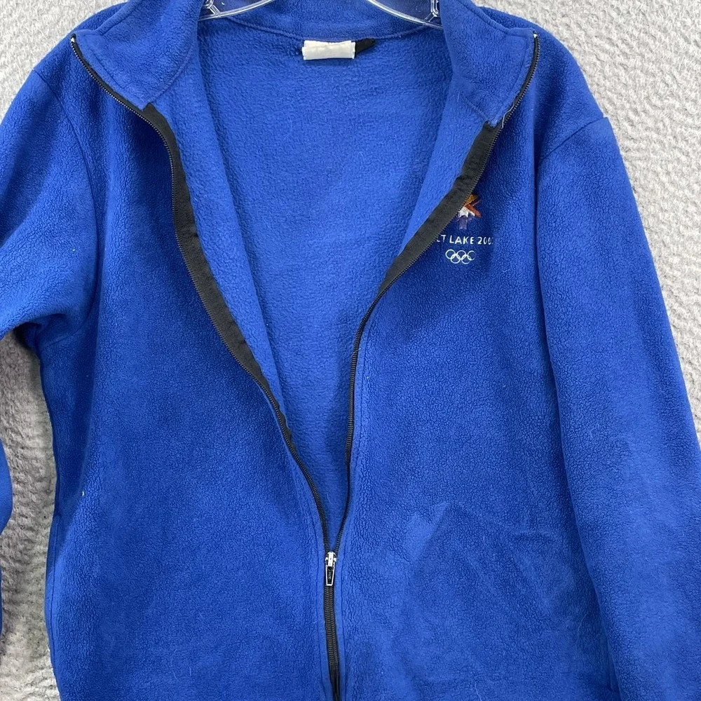 Vintage Salt Lake 2002 Winter Olympics Jacket Large Fleece Gorpcore Ski Made USA